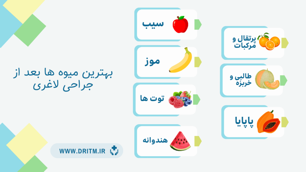 بهترین میوه ها بعد از جراحی لاغری