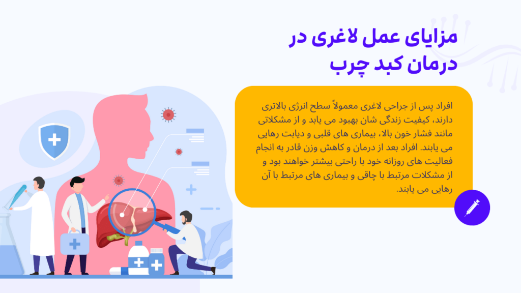 مزایای عمل لاغری در درمان کبد چرب