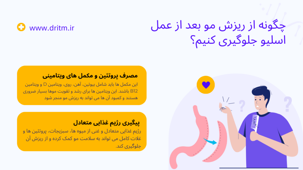 جلوگیری از ریزش مو بعد از عمل اسلیو